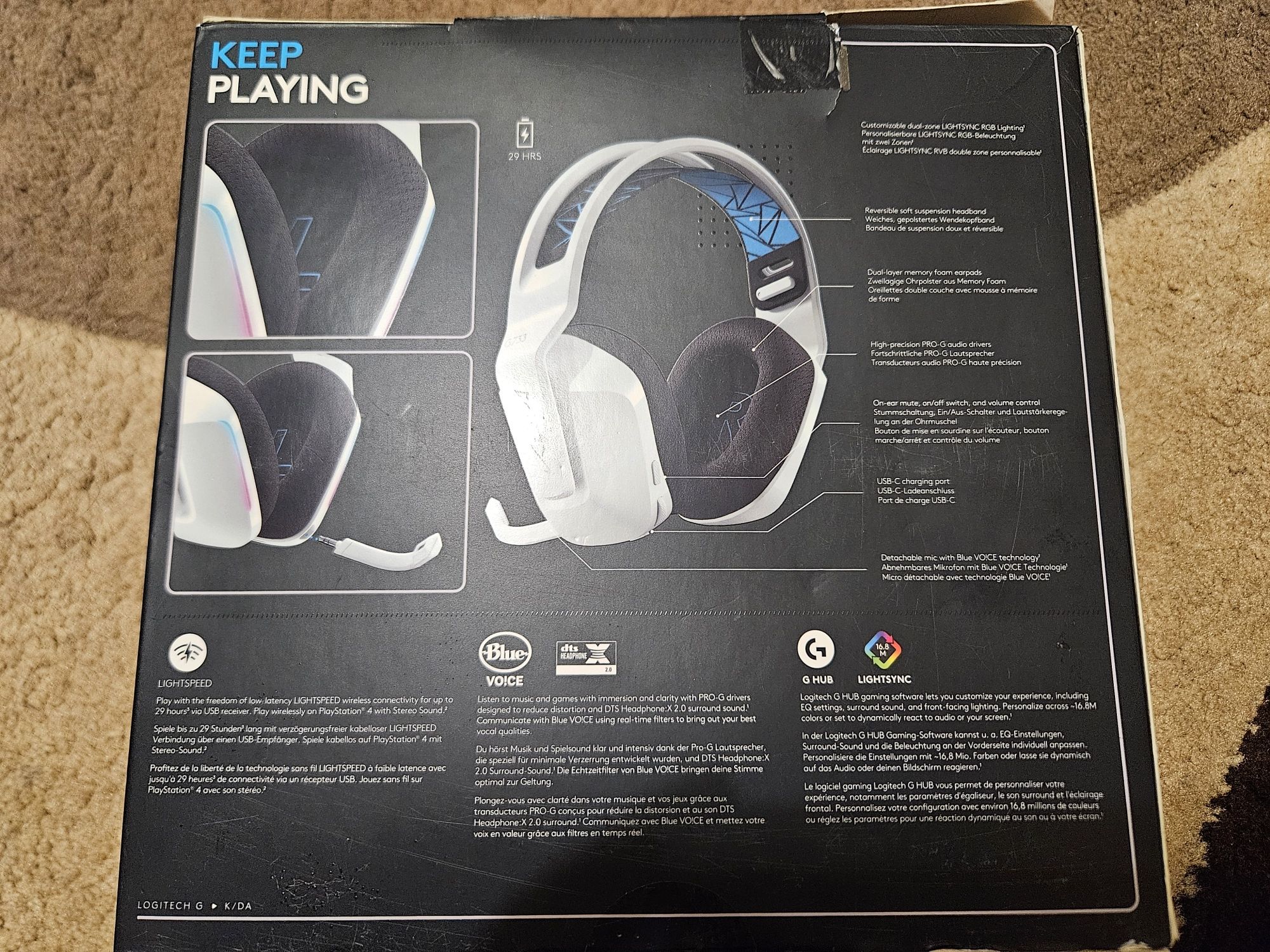 Ігрові навушники Logitech g733