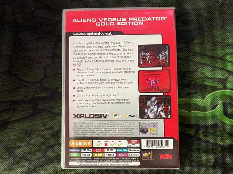 Alien vs Predator gold edition