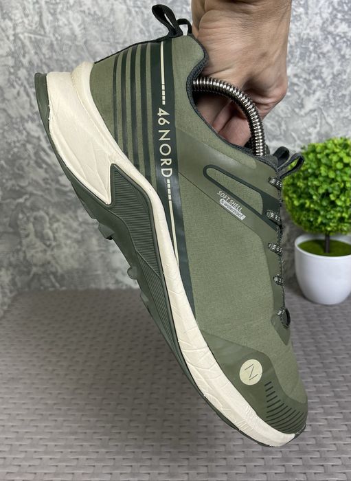46 Nord soft shell waterproof кроссовки полуботинки 43 размер хаки
