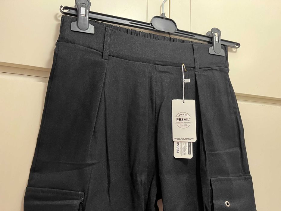NOWE spodnie bojówki czarne M/38