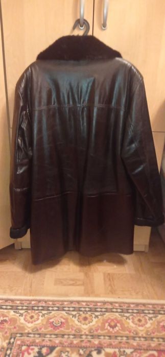 Дубленка мужская  с норковым воротником