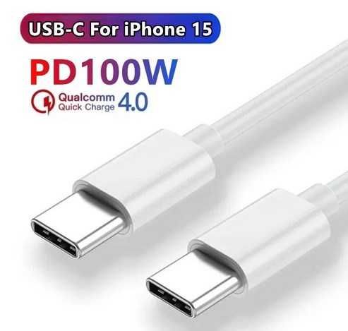 2 Cabos de carregamento Rápido USB-C para USB-C