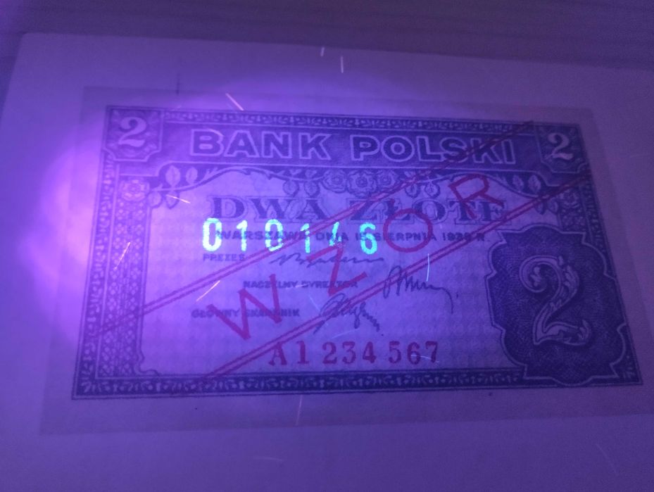 arkusz z banknotami 2 zł WZÓR - RZĄD NA UCHODZCTWIE - LONDYN 1939