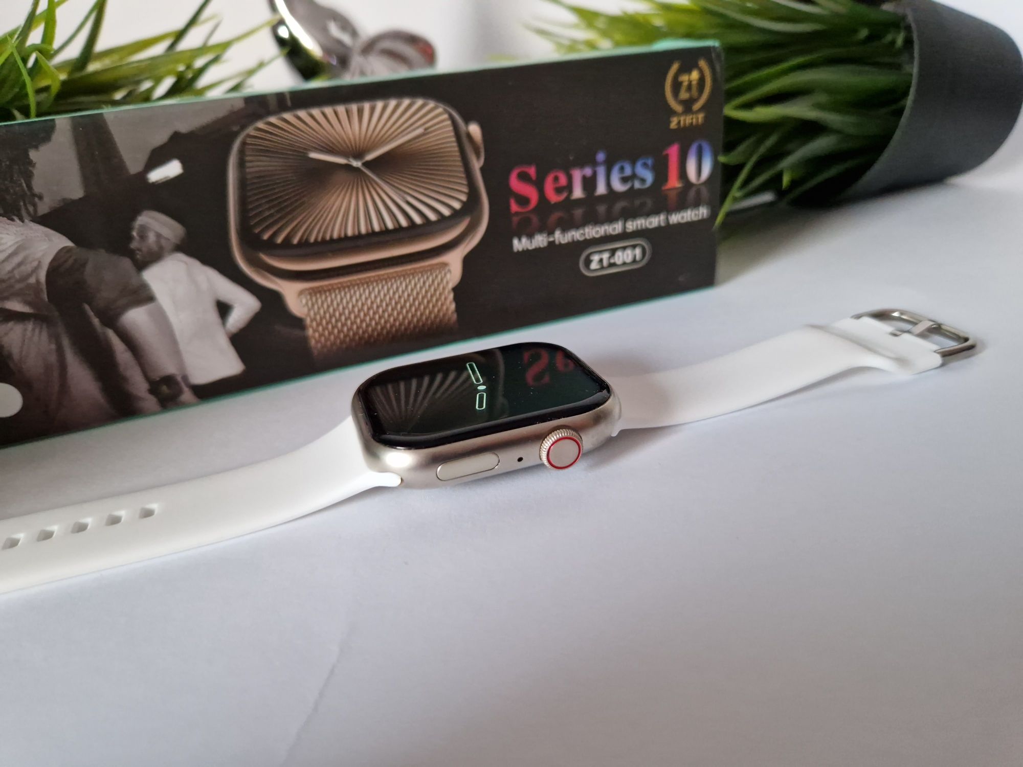 Smartwatch biały, komplet