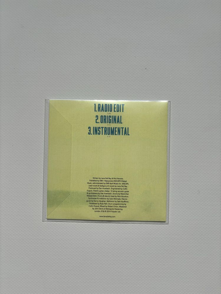 Lana Del Rey - West Coast - Promo CD