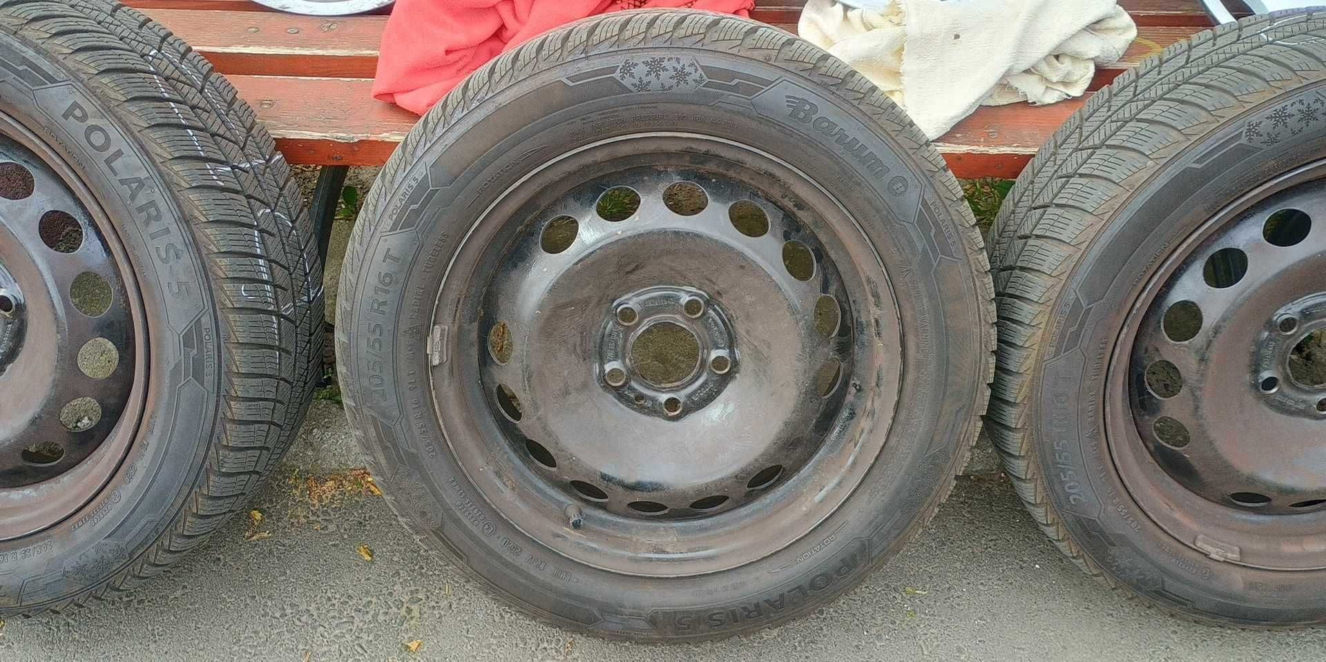 Kola zimowe: felgi 5x108 Volvo + opony Barum 205/55R16 T komplet 4