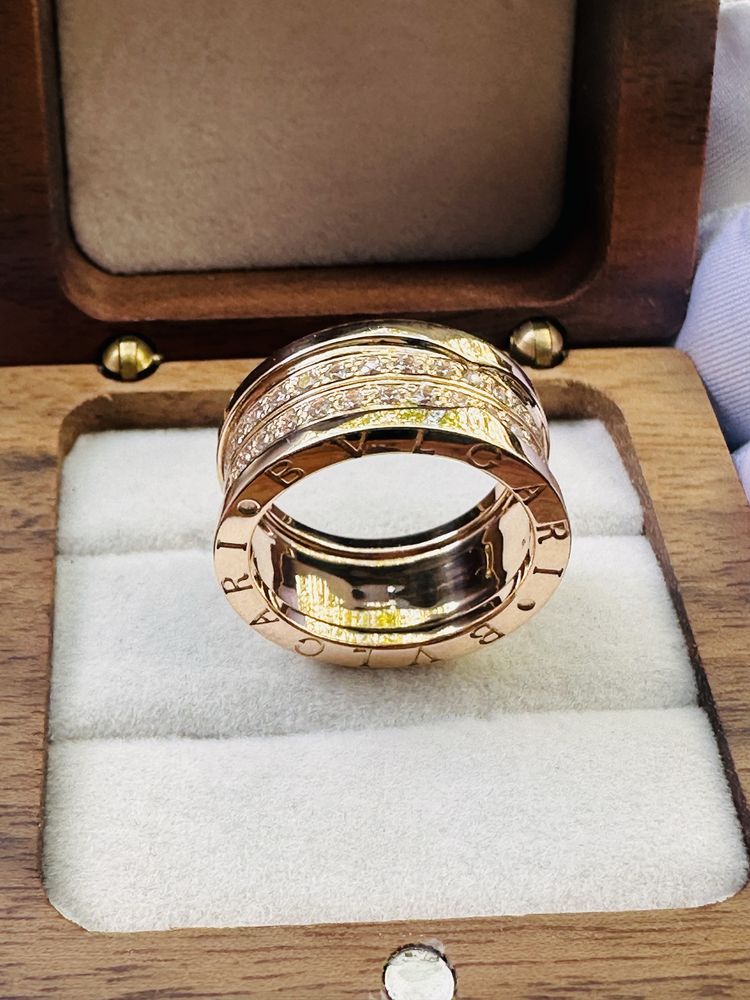 Золотое кольцо bvlgari 585