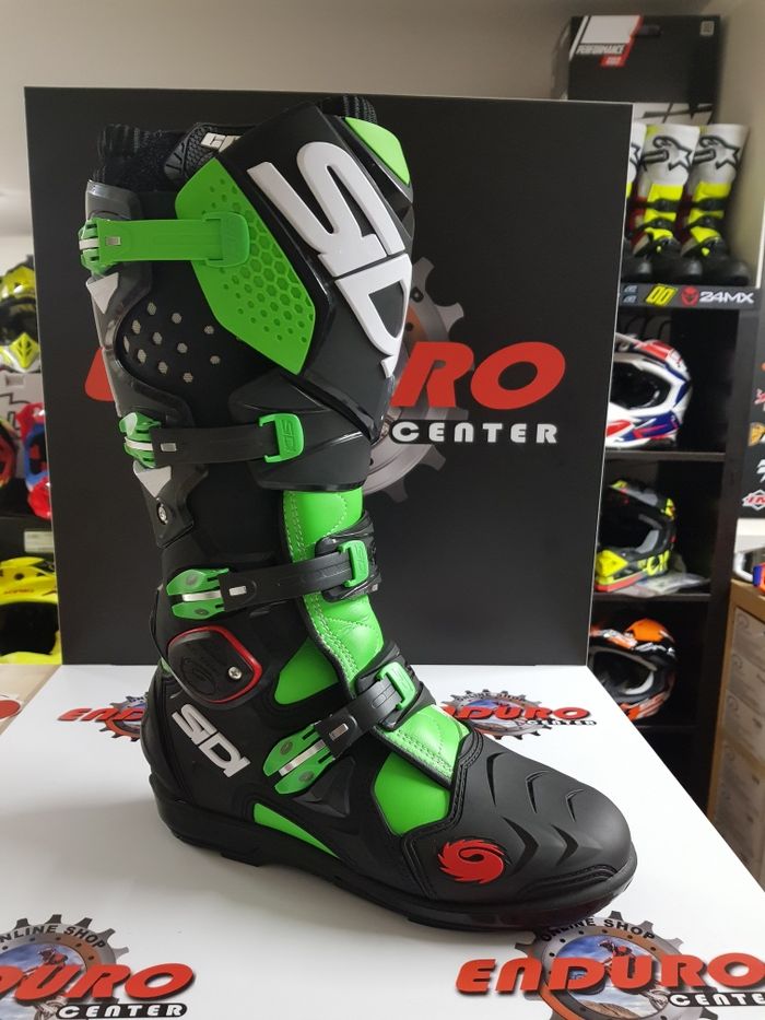 Botas Sidi Crossfire SRS 2 - Verde/Preto - Novas Tam. 42