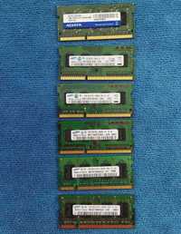 Память для ноутбука SO-DIMM Samsung DDR3 по 1GB