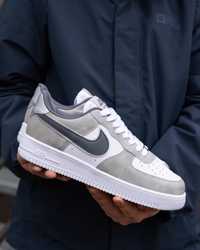 Мужские кроссовки найк аир форс Nike Air Force White Silver [40-44]