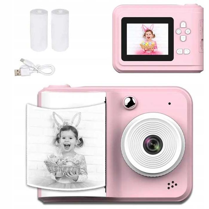 Aparat fotograficzny natychmiastowy z funkcją drukowania dla dzieci