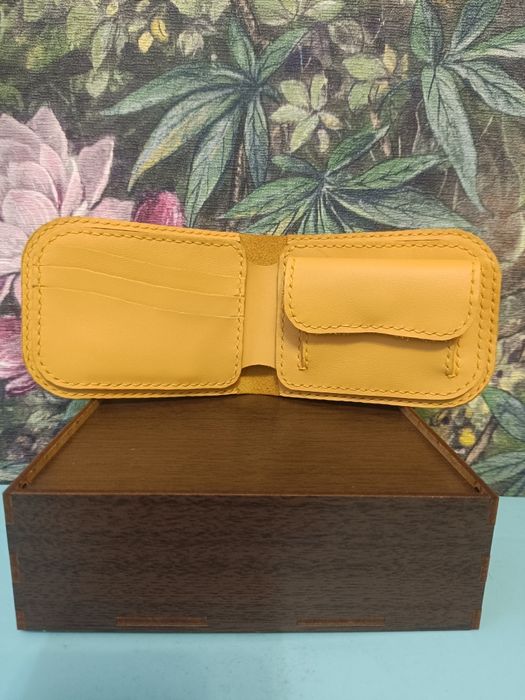 Гаманець ручної роботи з натуральної італійської шкіри