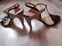 Eleganckie sandałki damskie lakierowane 39