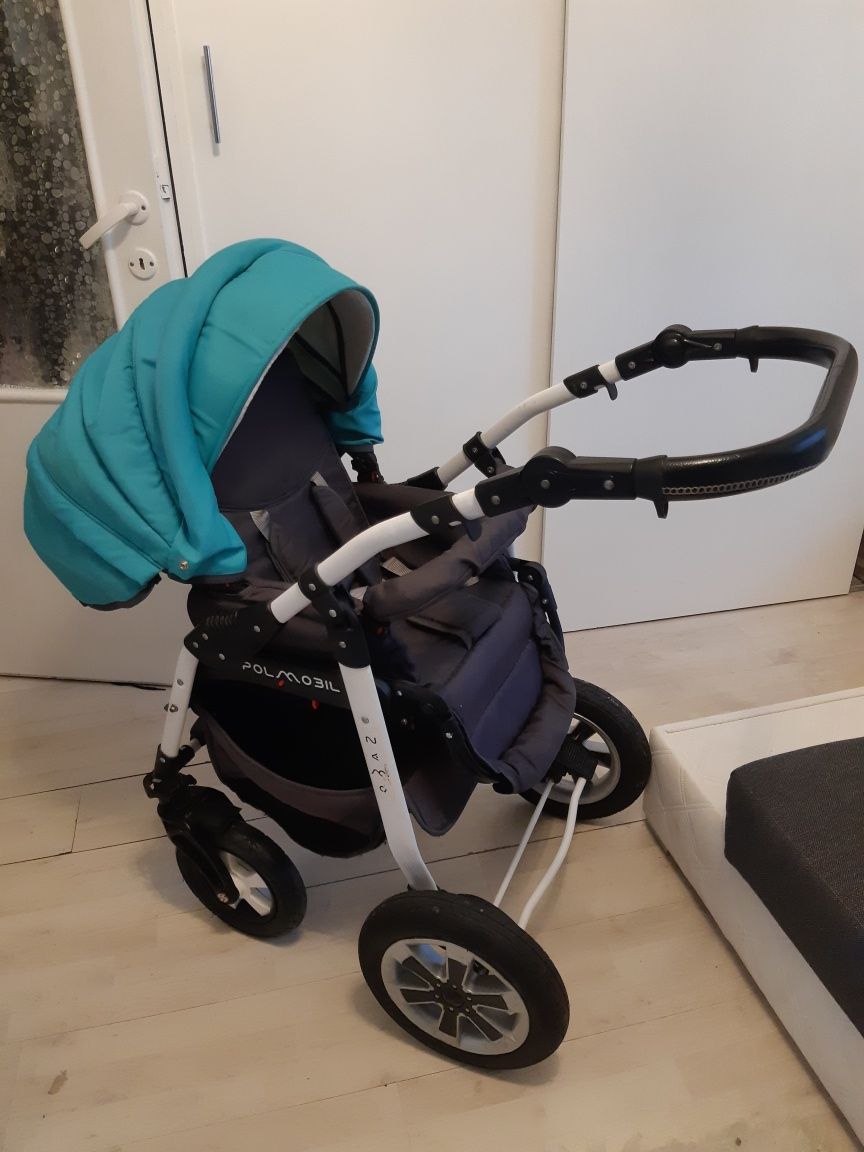 499Wozek 3w1 3 w 1 nemo dla chłopca niebieski