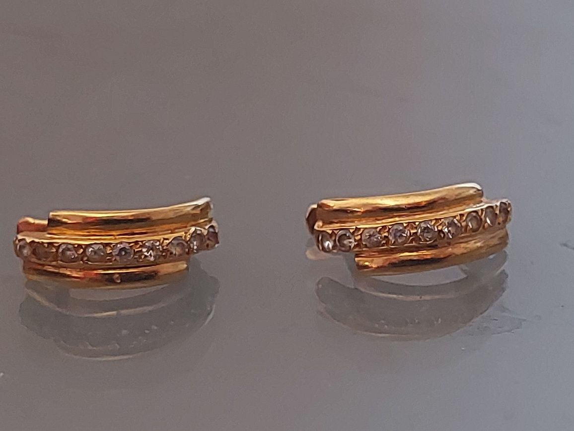 Brincos de ouro portugues 19,2ct