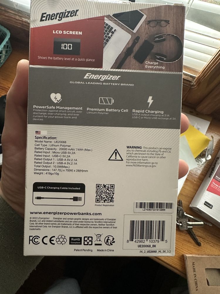 Павербанк Energizer 20000 30000