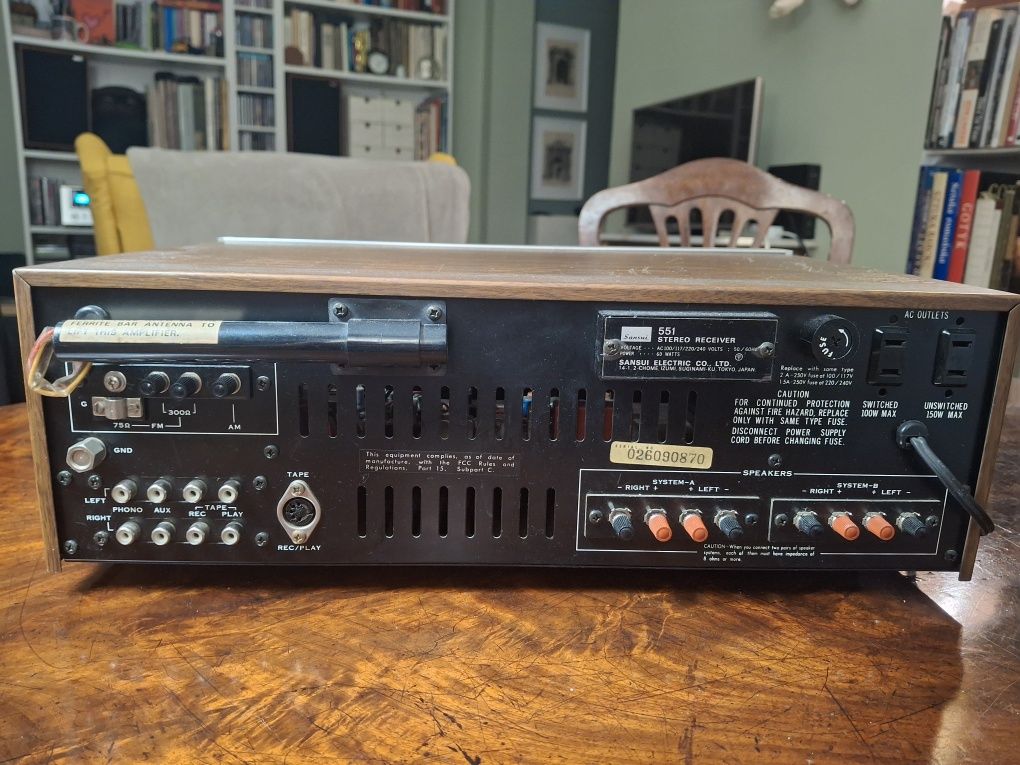 Amplituner Sansui 551 vintage wzmacniacz