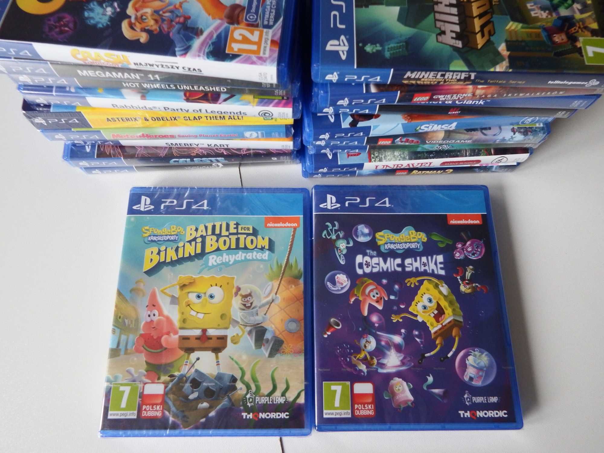 2 x SPONGE BOB PS4 / PS5 zestaw 2 nowe zafoliowane GRY komplet
