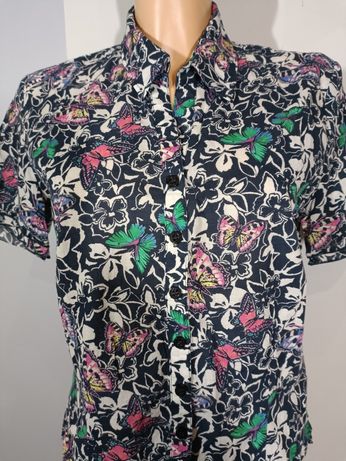 Bluzka kolorowe motyle Betty Barclay koszula kolorowa bawełna