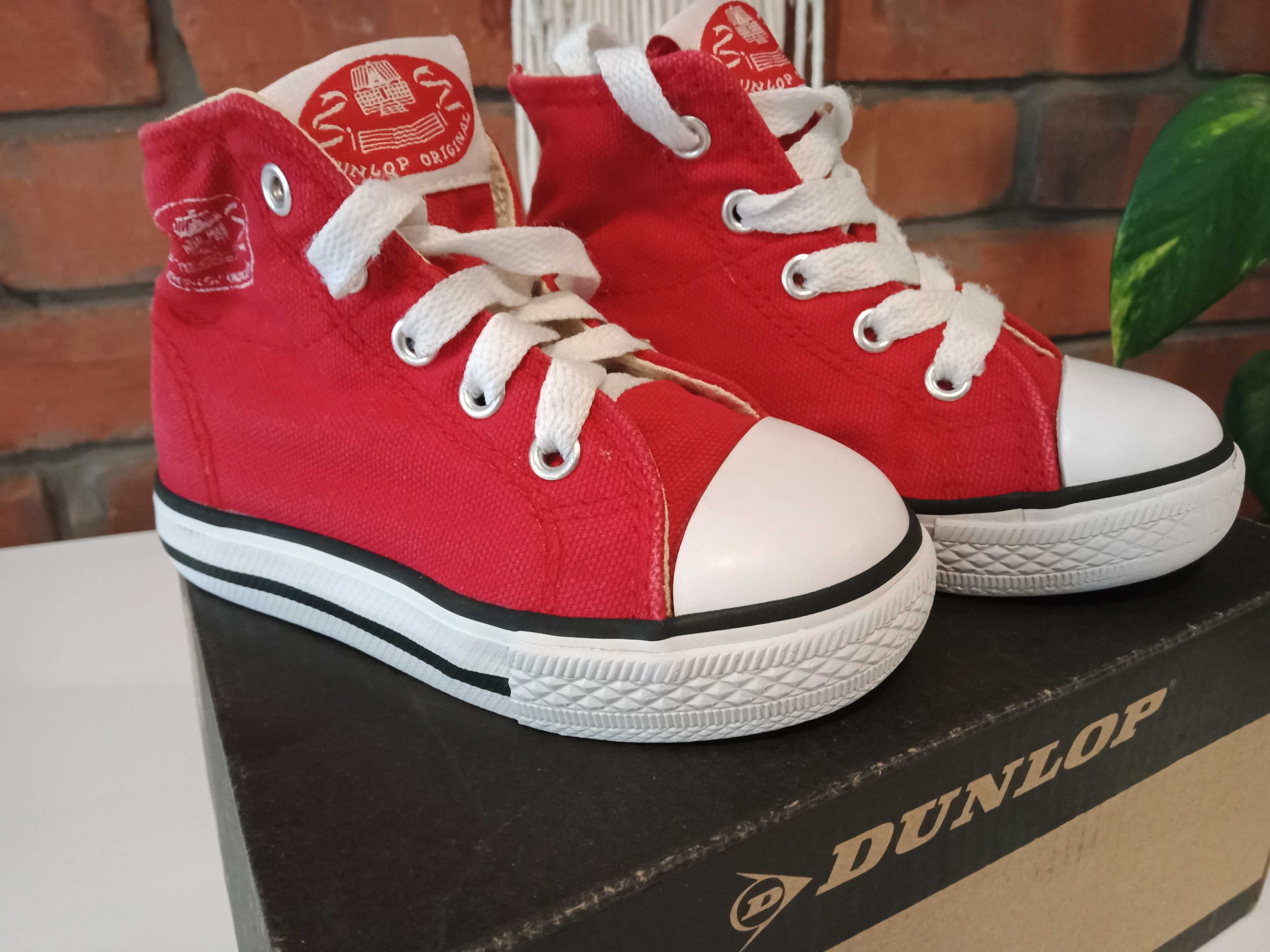 DUNLOP ORIGINAL CANVAS HIGH trampki czerwone niemowlęce 21,5 (10,5 cm)