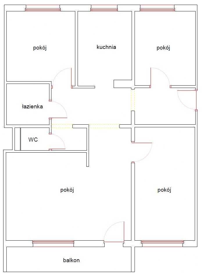 Mieszkanie 71,7 m2, 4 pokoje, ścisłe centrum, Topolowa, INWESTYCYJNE