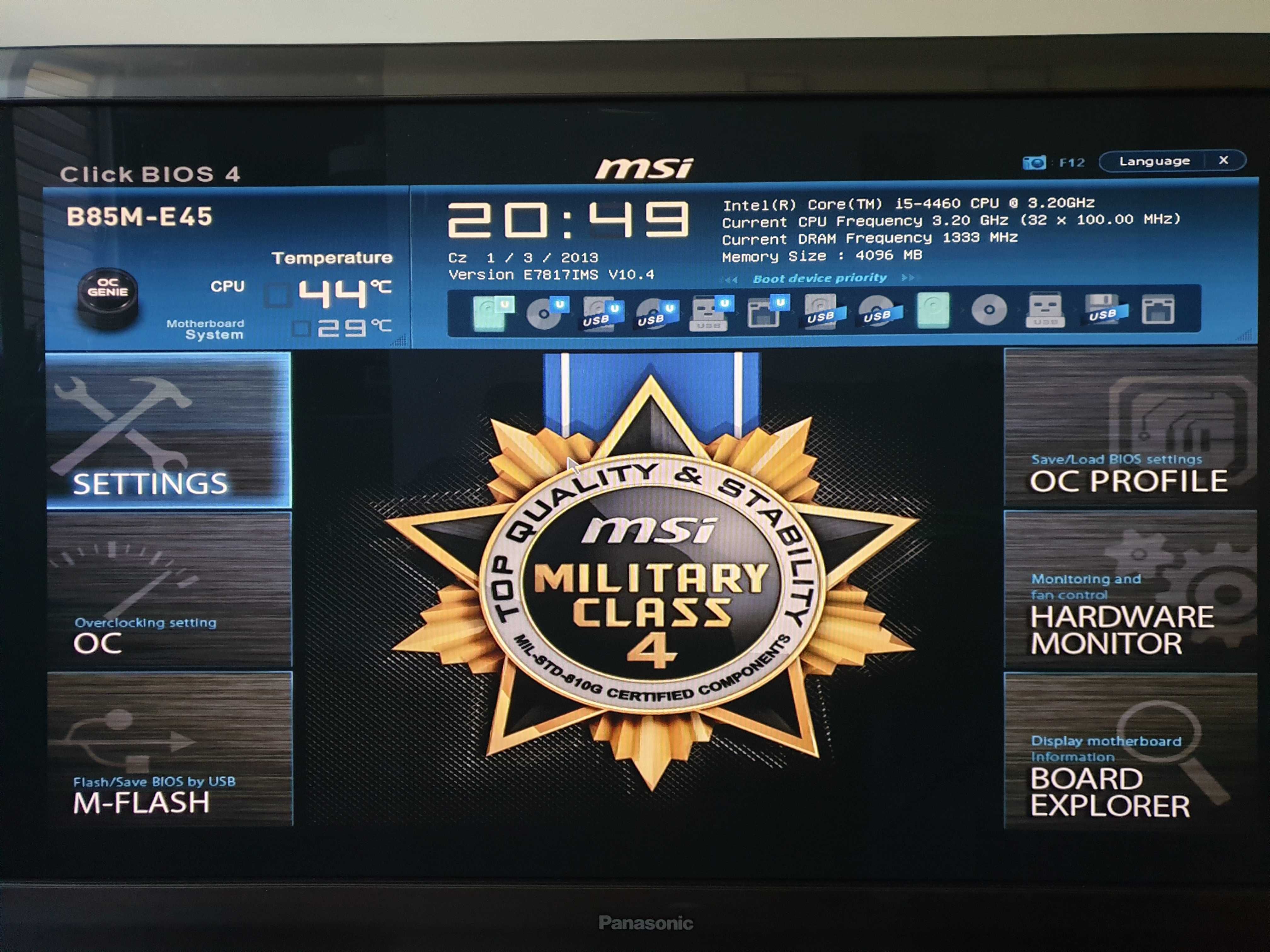 Komputer Stacjonarny i5-4460 3,2 ghz, 4gb RAM DDR3, MSI GTX 660 2gb