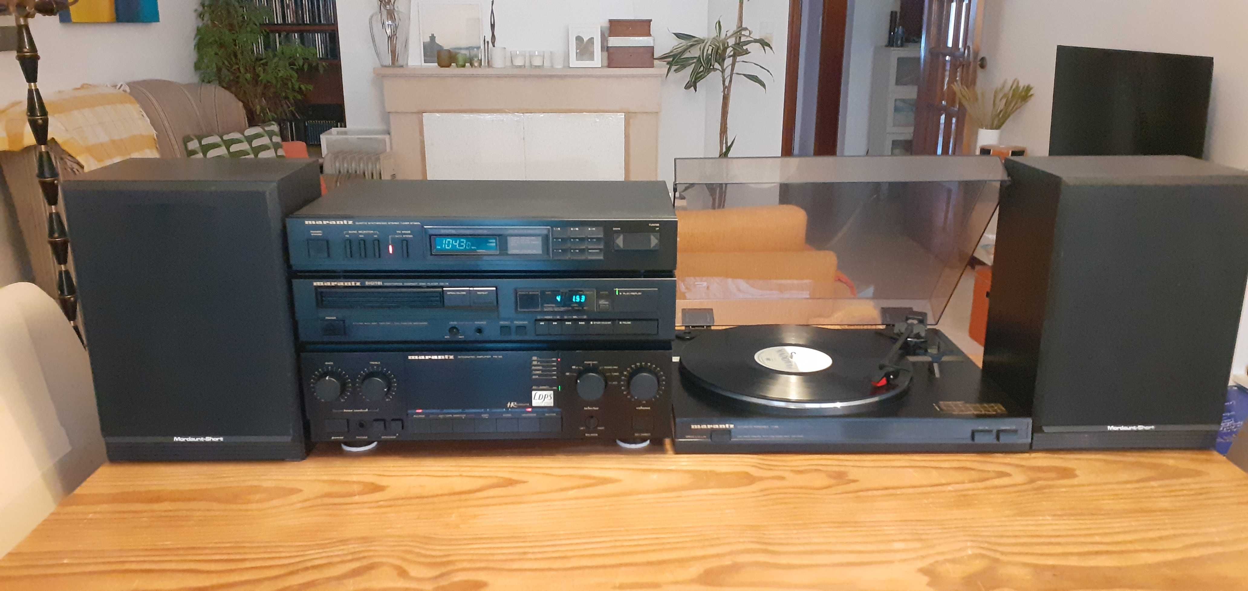 Aparelhagem Marantz com Bluetooth 5.0 + colunas Mordaunt-Short