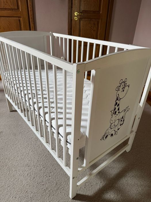 Łóżeczko dziecięce z materacem, 120x60