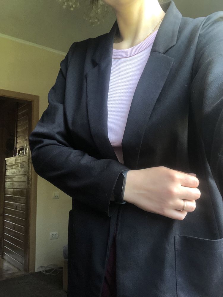 Піджак чорний жіночий розмір 38 H&M