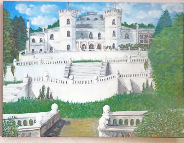 Шаровский дворец Кенига.Картина маслом.45*60