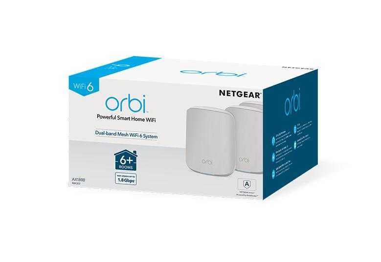 Netgear system Orbi Mesh WiFi 6 RBK353  (3-pack) router +2 satelity +1