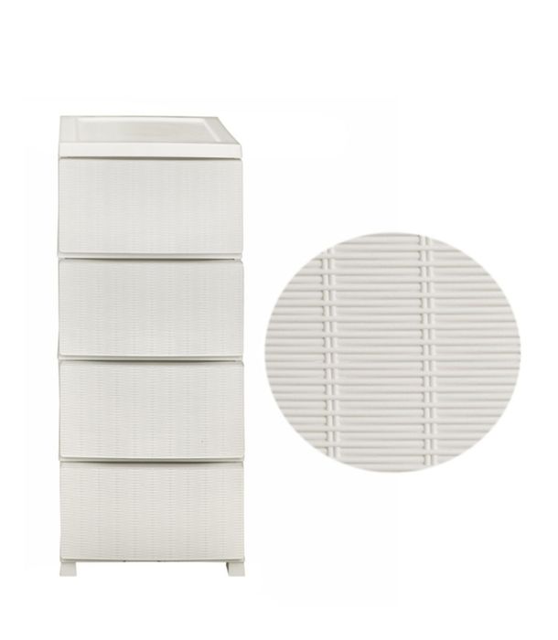 Комод білий, комод сірий ротанг