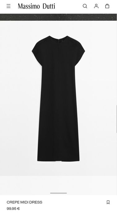 трикотажна сукня міді Massimo Dutti