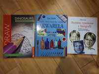 Nauka rysunku Draw 50 Dinozaury + Akwarele + Portrety rysowane z foto