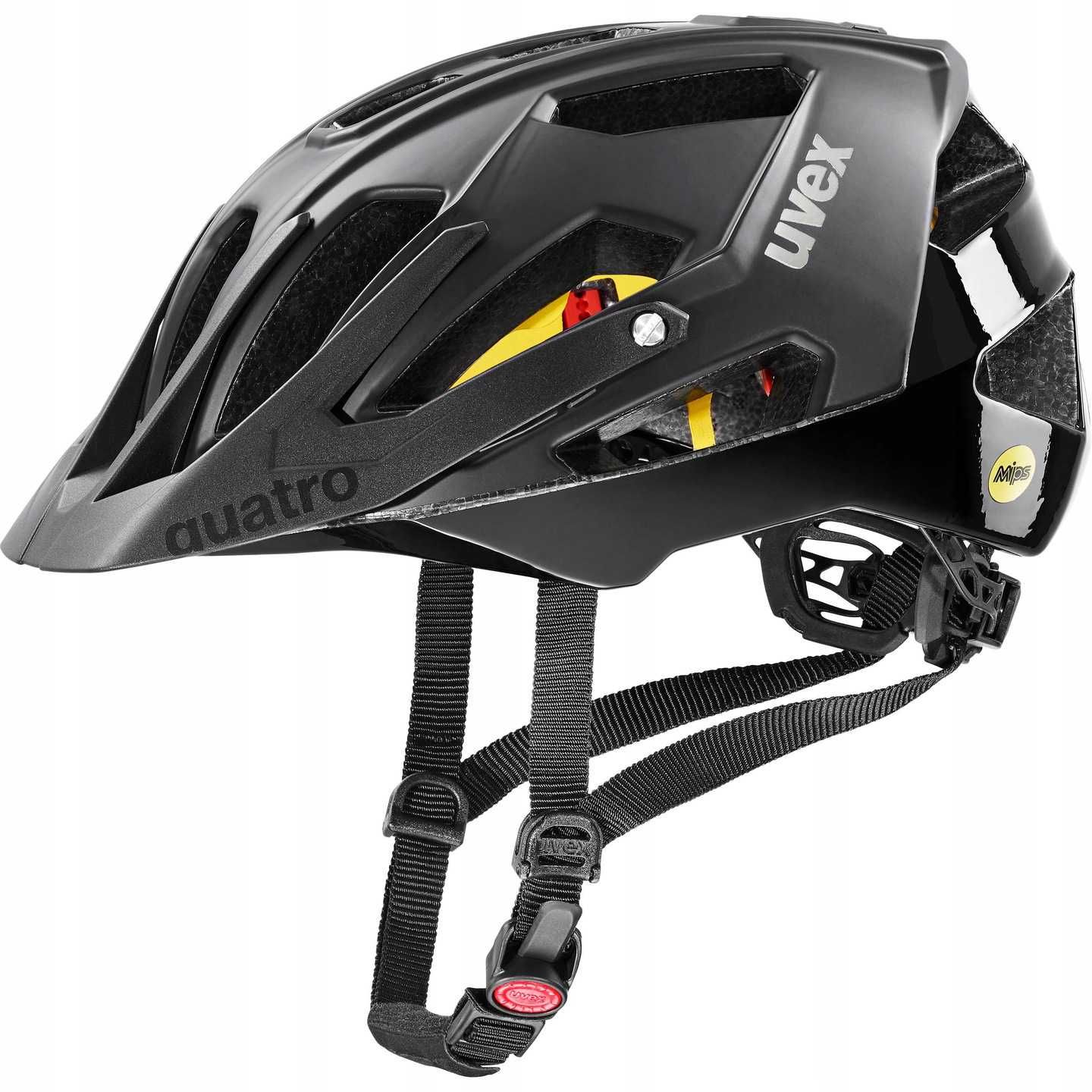 Uvex Quatro CC MIPS 52 57 all black kask MTB Enduro rowerowy