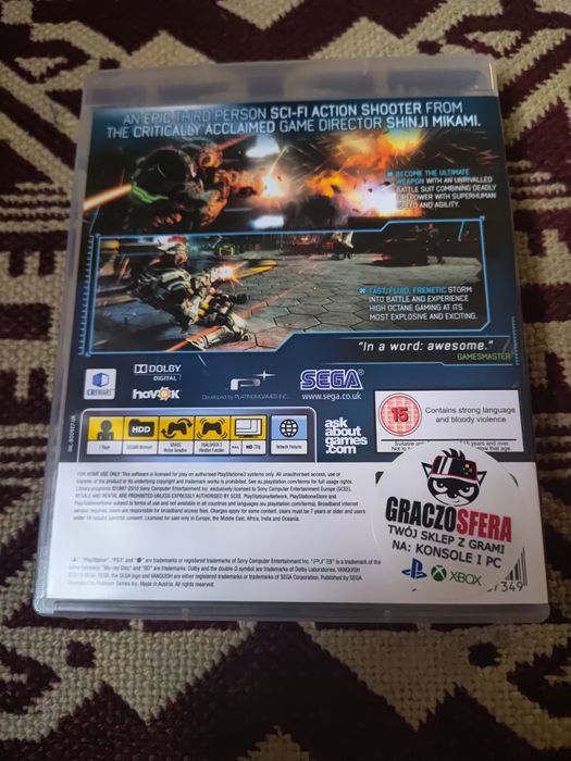 Gra Vanquish ps3 dishonored ps3 2 gry