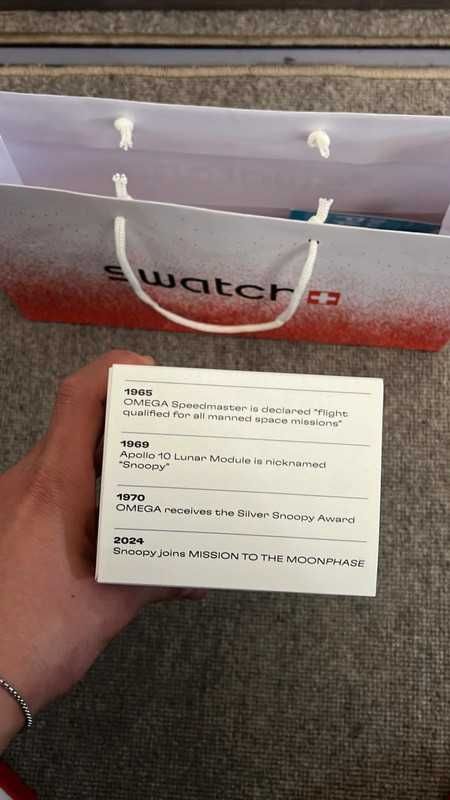 Omega x Swatch SO33W700 Snoopy – Lśnienie Księżyca