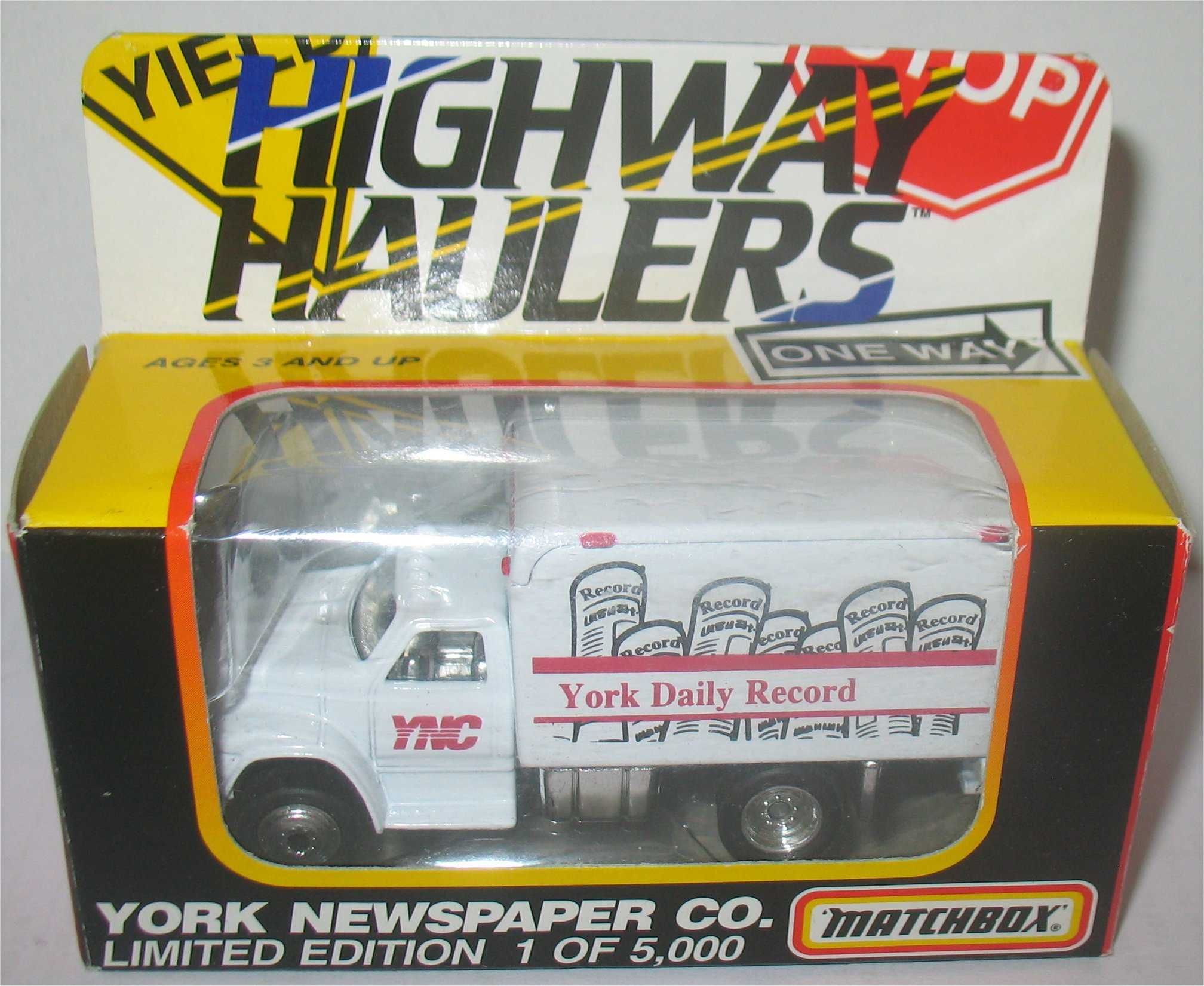 Matchbox - Ford F800 Delivery Van - York Newspaper