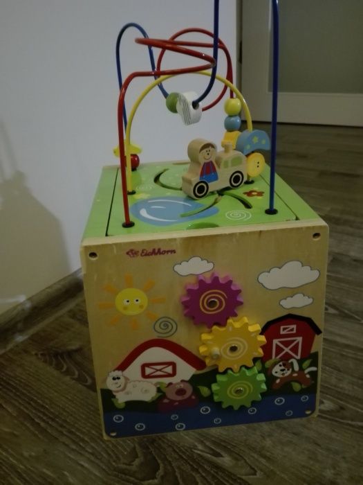 Kostka Edukacyjna Drewniana dla dzieci Eichhorn