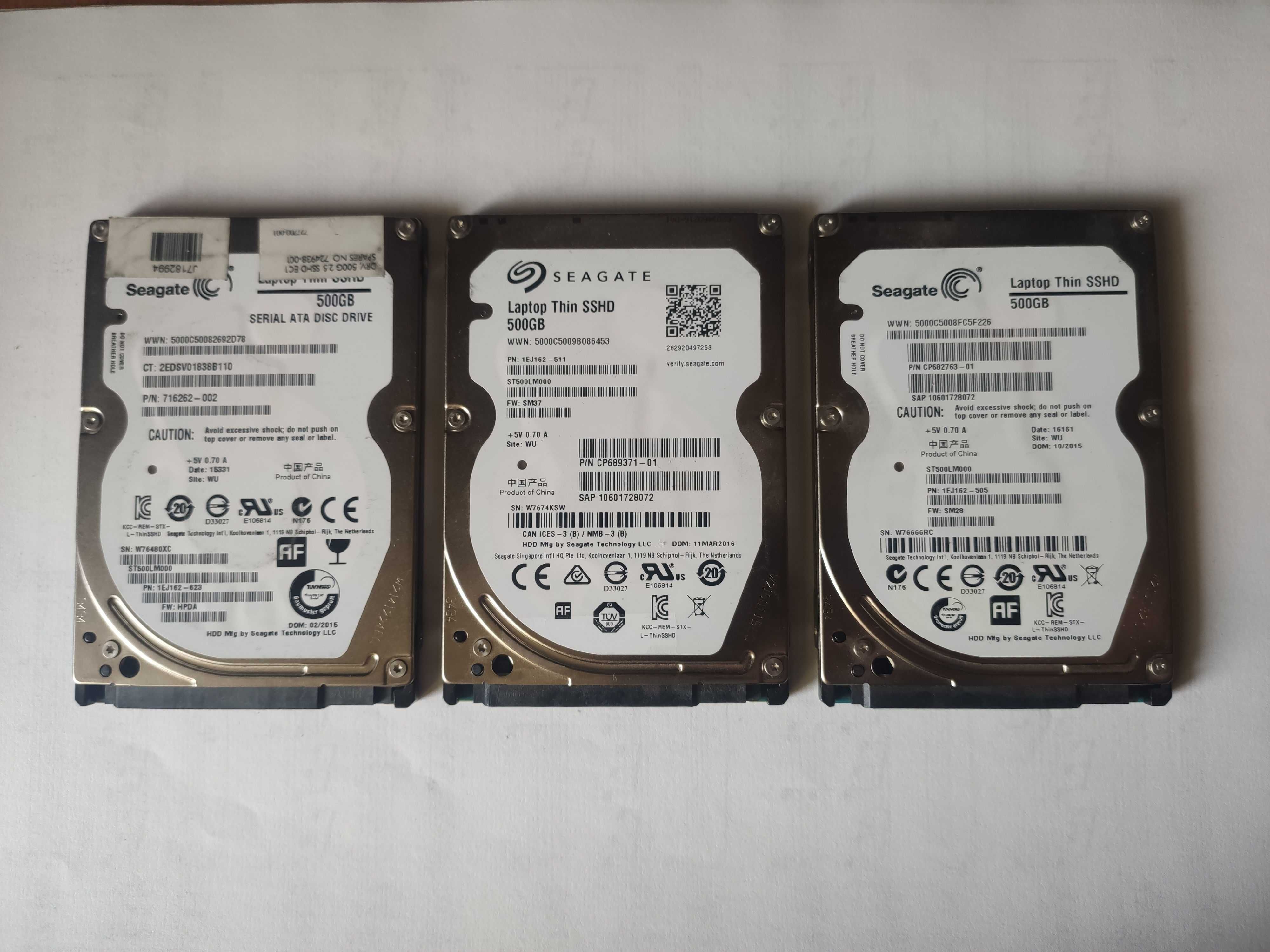 dysk SSHD 500GB Seagate 5400rpm 100% sprawne SMART Seagate 2,5"