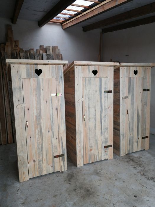 Nowy kibel Wychodek Szalet drewniany toaleta WC ogrodowe na budowe