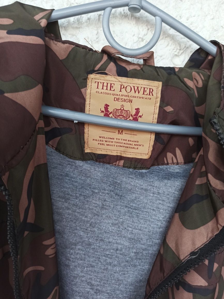 Вітровка the power new york хакі з лампасами куртка