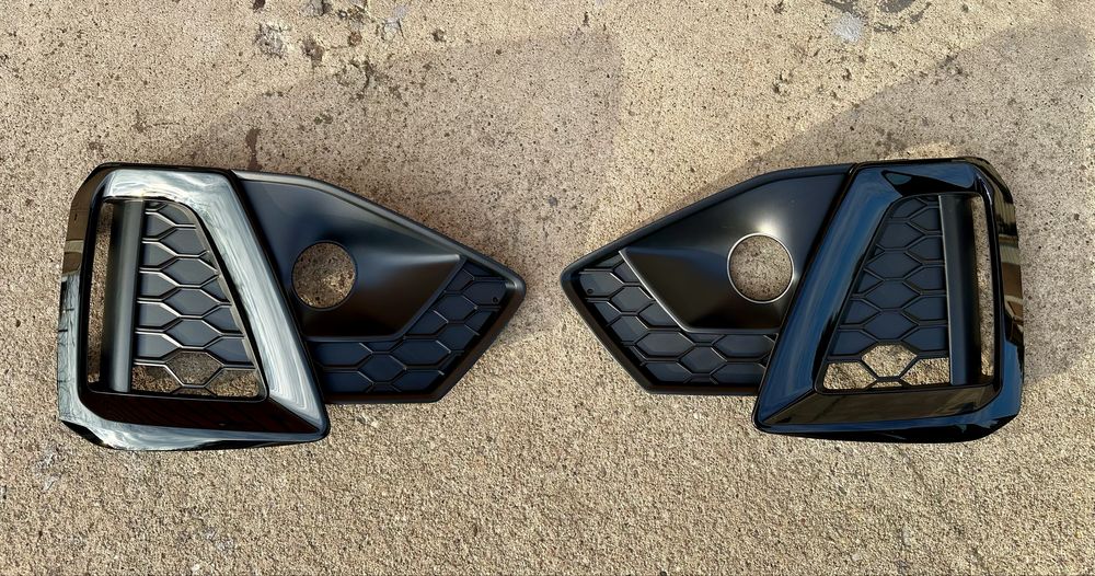 Kratka do zderzaka A4 S-line/S4 B9 lift lewa+prawa, czarne
