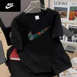 Черная футболка Nike (Найк), с красивым логотипом, размер М