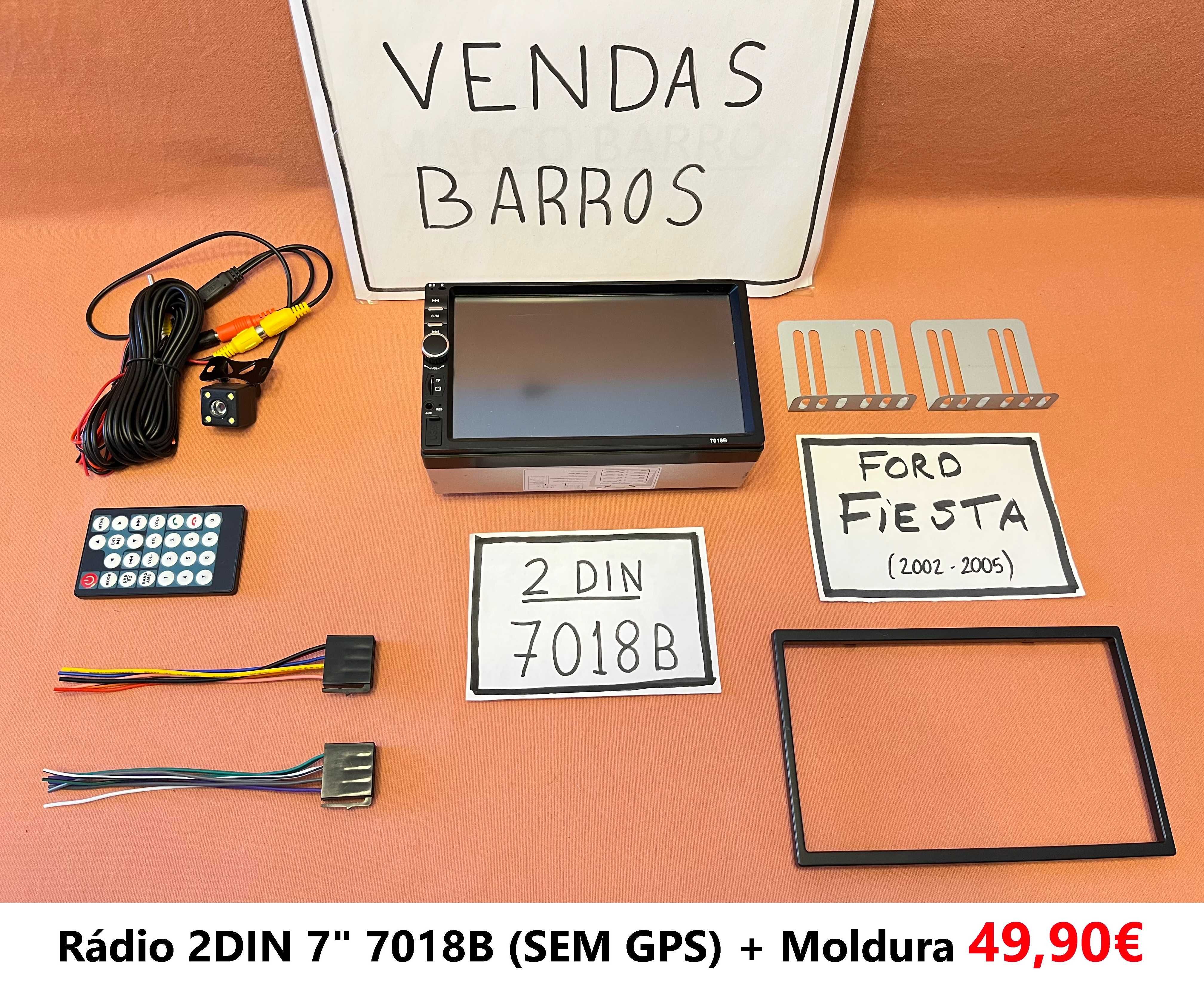 (NOVO) Rádio 2DIN • Ford Fiesta (2002 a 2008) • Android • MK5 [4+32GB]