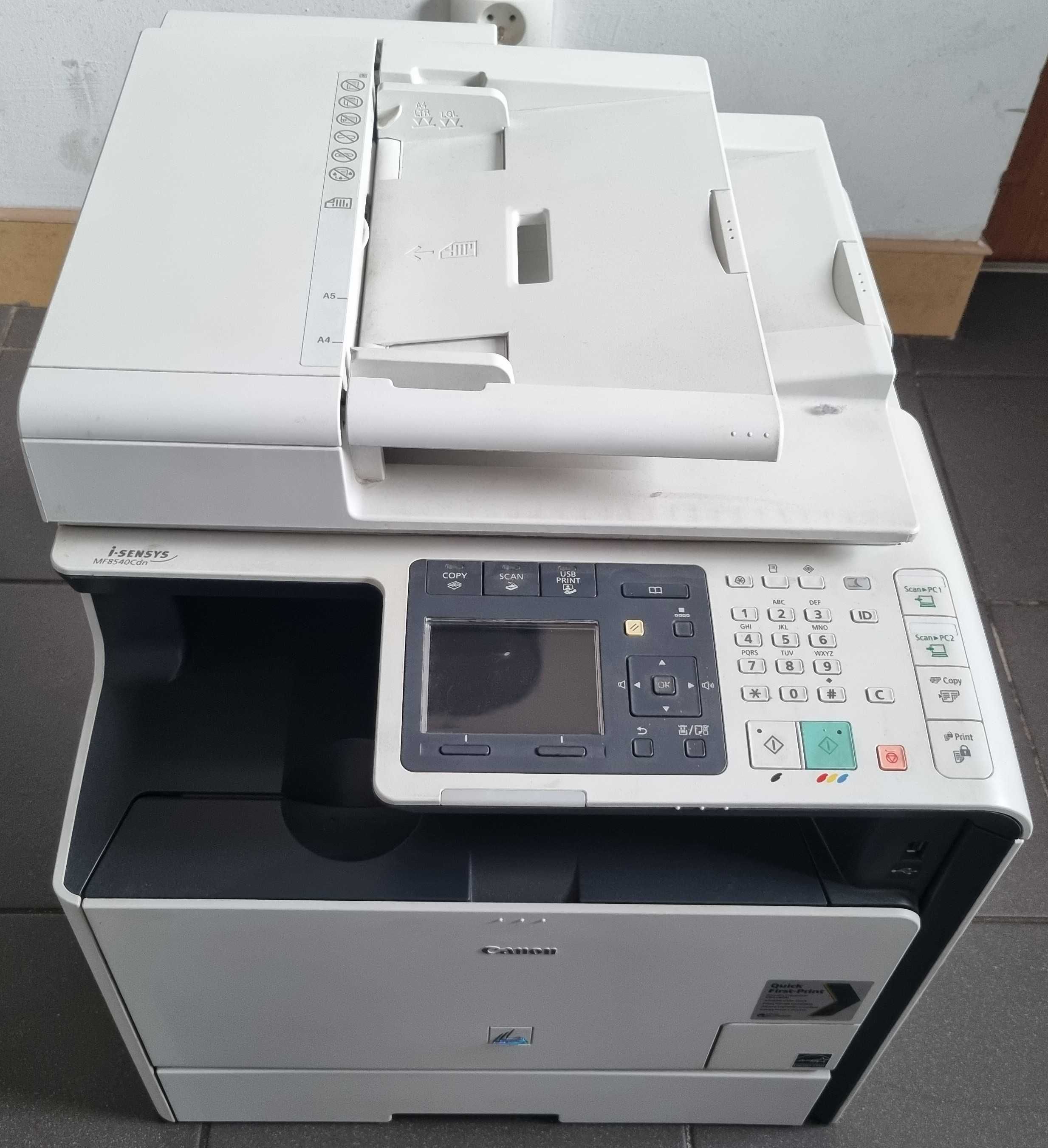 Sprzedam 2x Canon MF8540Cdn uszkodzone (z oryginalnymi tonerami)