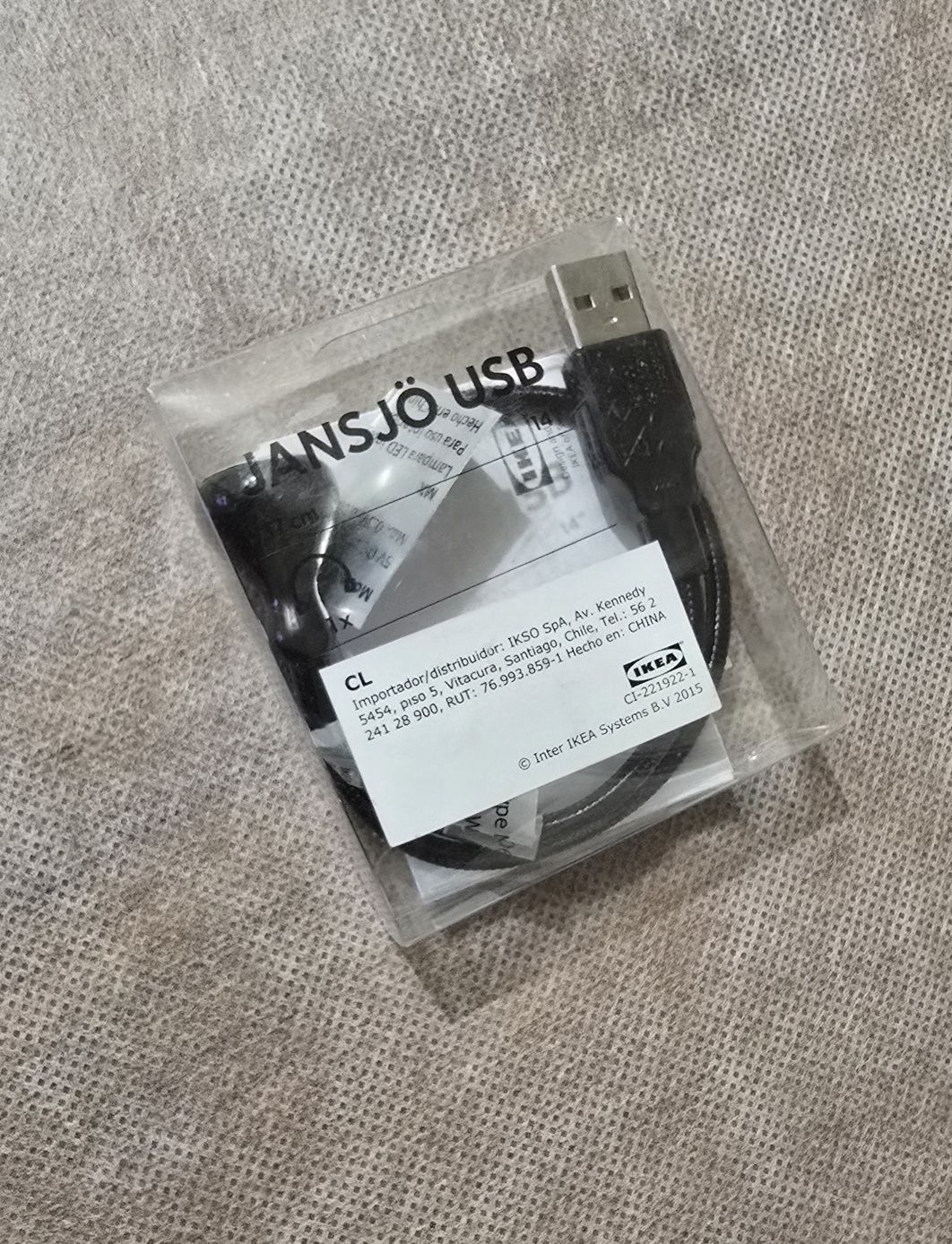 USB світлодіодна лампа чорна JANSJO