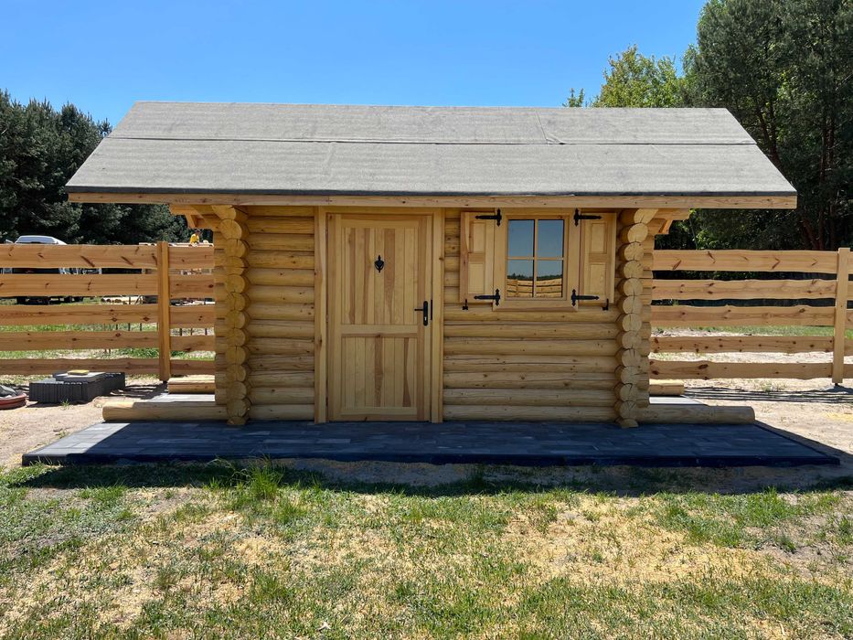 Komplet Okno z Okiennicą do domku Letniskowego 80x60 cm