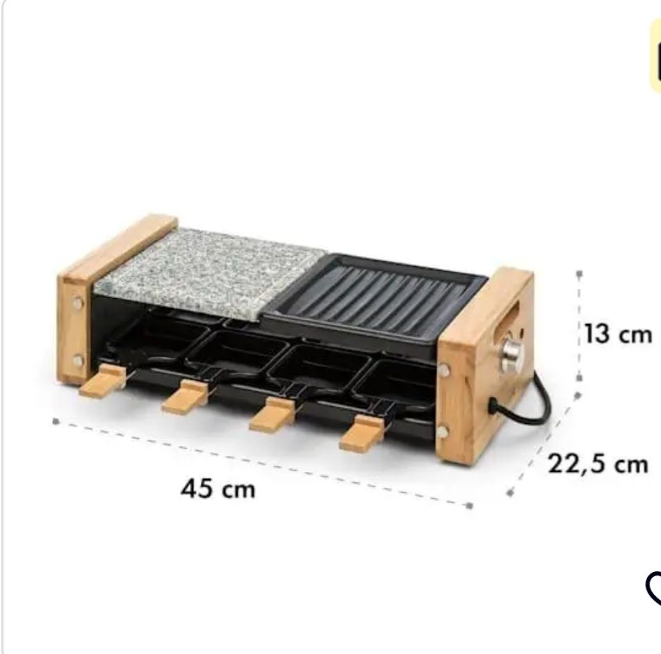 Раклет – гриль  Klarstein Chateaubriand Nuovo Raclette