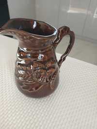 Dzbanek/wazon z ceramiki brązowej